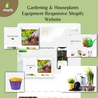 Gardening & Houseplants Equipment Responsive Shopify Shopping Website