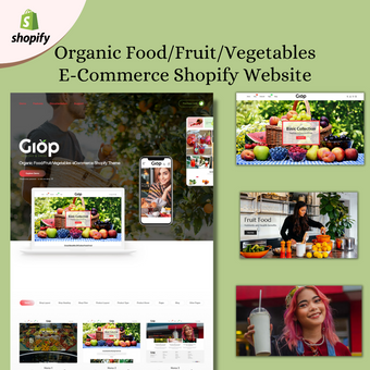 Organic Food/Fruit/Vegetables E-Commerce Shopify website