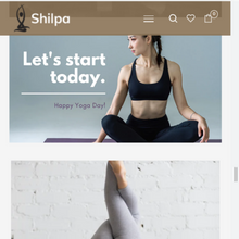 Yoga Clothing & Equipment Shopify Shopping Website