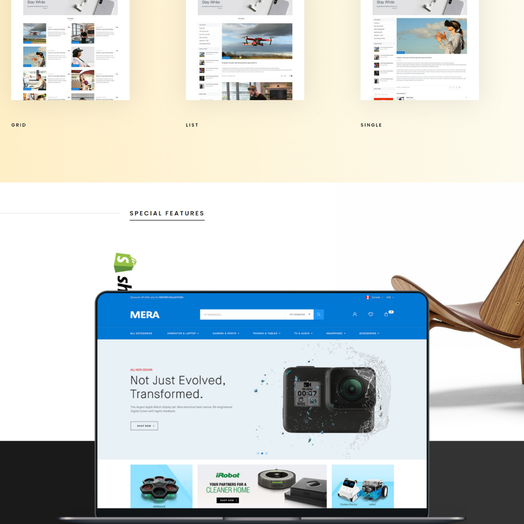 Electronicsfor Shopify Website