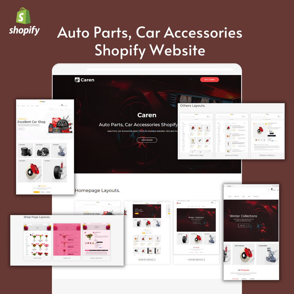 Auto Parts, Car Accessories Shopify Shopping Website