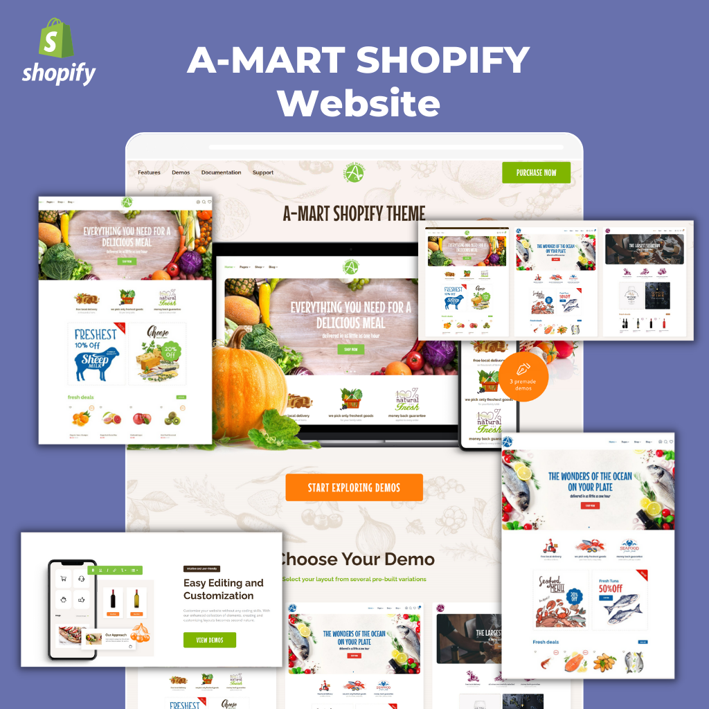 A-Mart Shopify Shopping Website