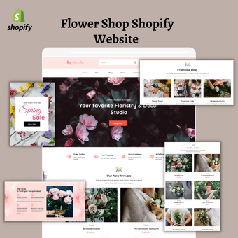 Flower Shop Shopify Website Shopify Shopping Website