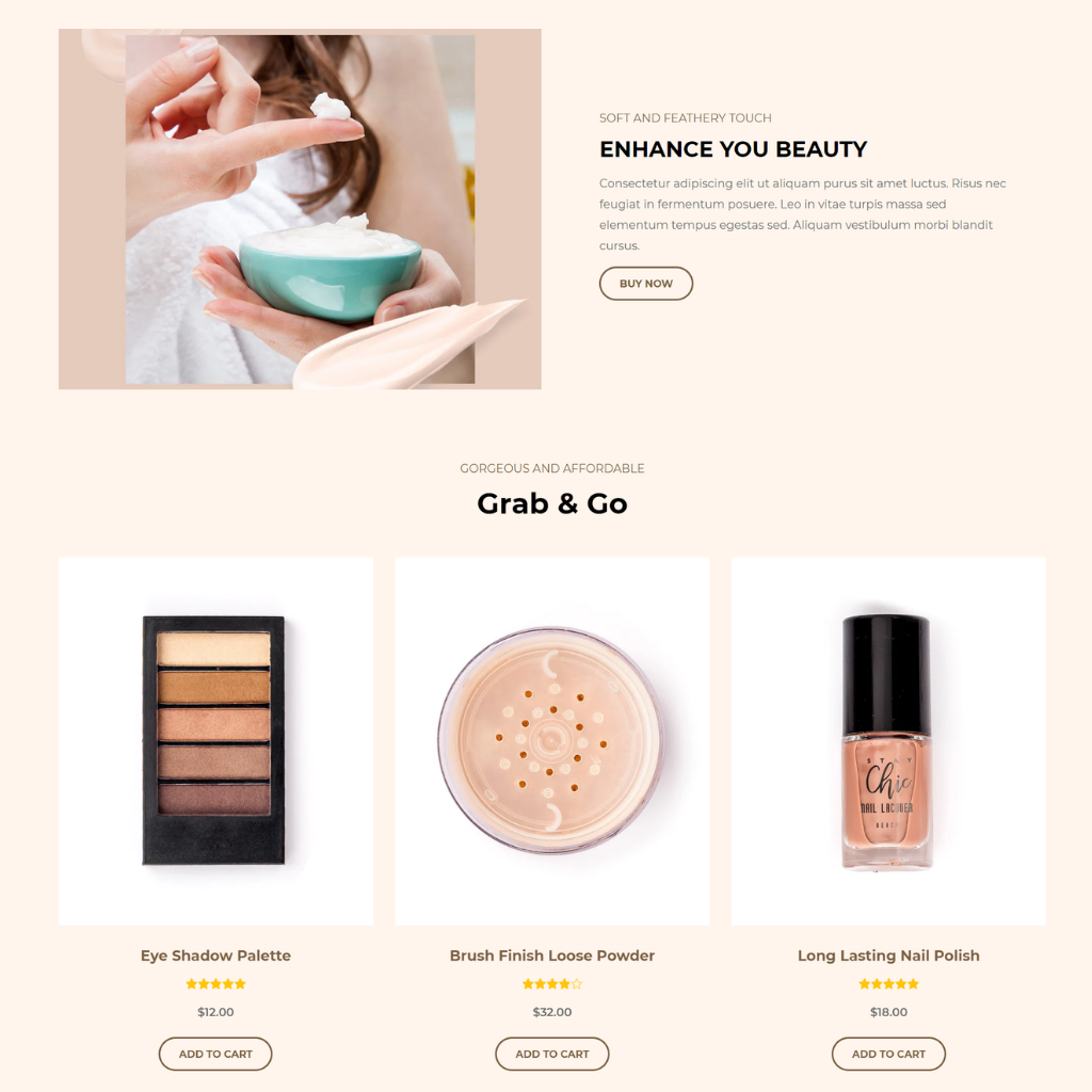 Cosmetics Shopify Shopping Website