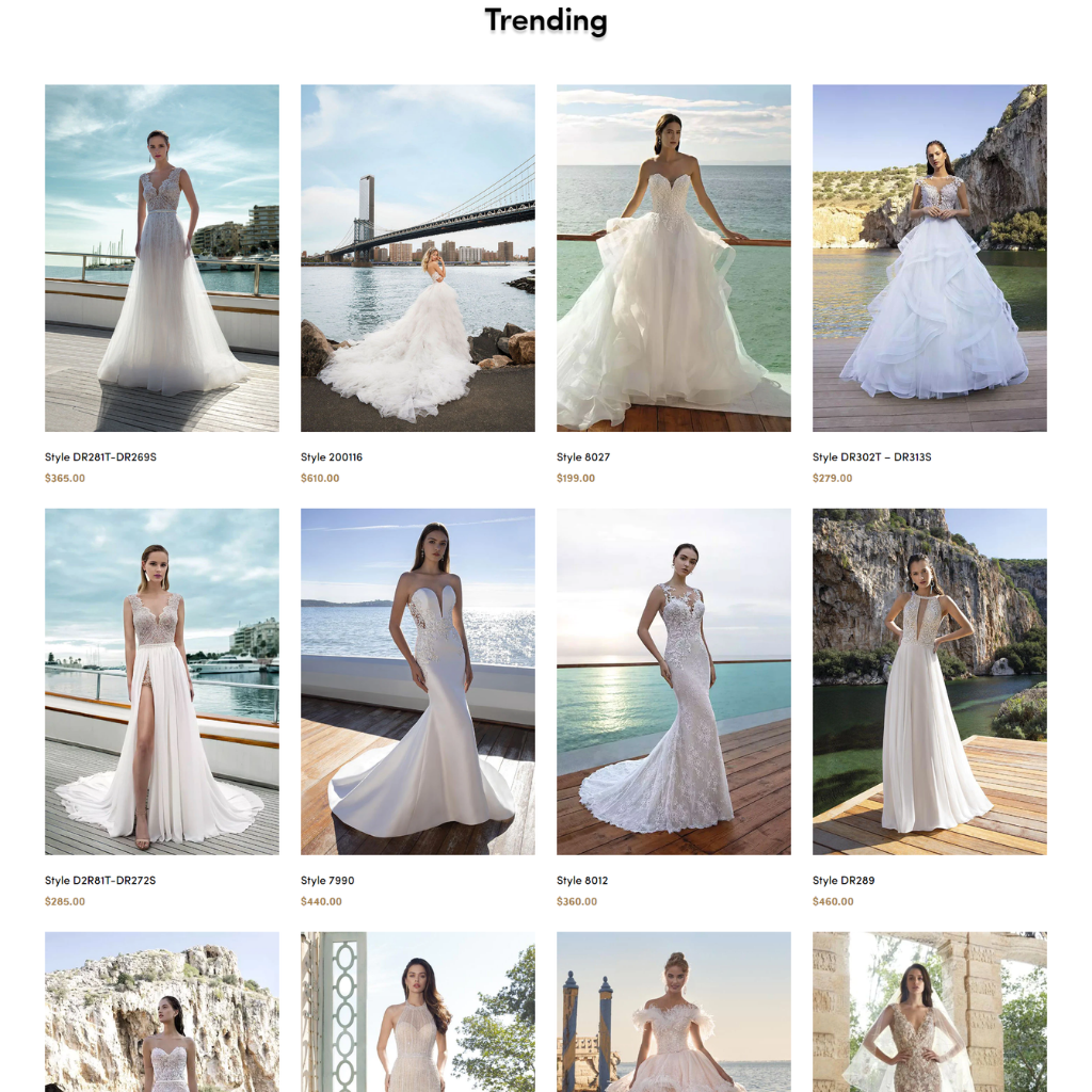 Wedding Shop Fashion Responsive Shopify Website