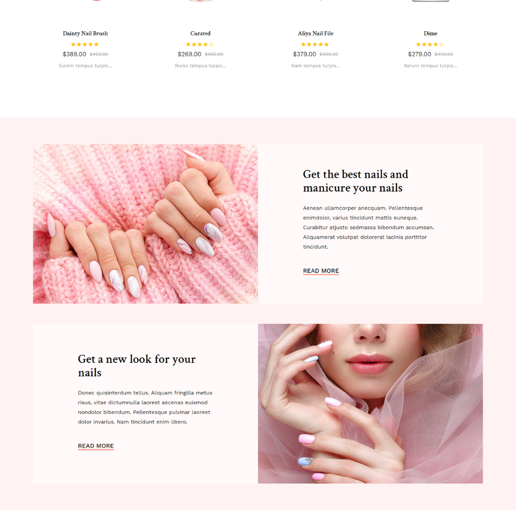 Nail Polish Shopify Website