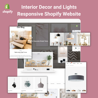 Interior Decor and Lights Responsive Shopify Website