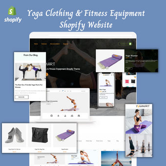 Yoga Clothing & Fitness Equipment Shopify Website