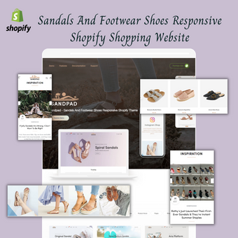 Sandals And Footwear Shoes Responsive Shopify Shopping Website