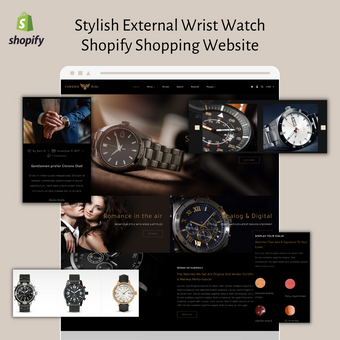 Stylish External Wrist Watch Shopify Shopping Website