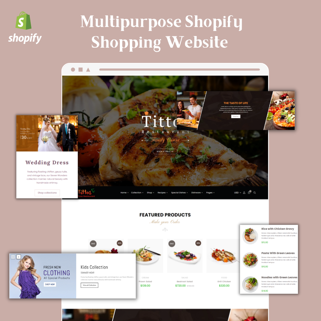 Multipurpose Shopify Shopping Website