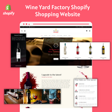Wine Yard Factory Shopify Shopping Website