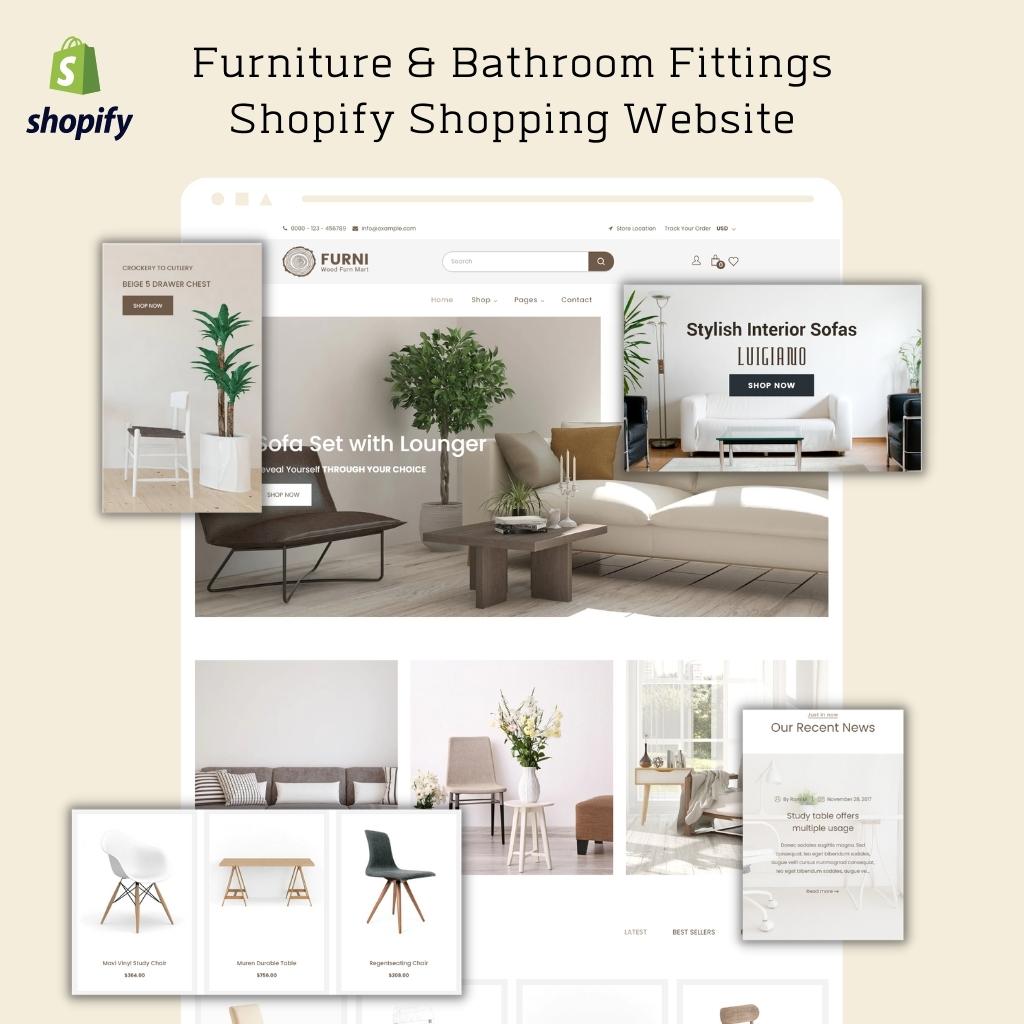 Furniture & Bathroom Fittings Shopify Shopping Website