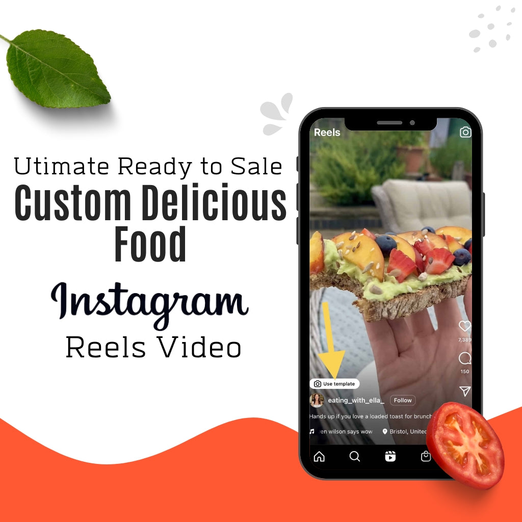 Ultimate Ready to Sale Custom Delicious food Instagram Reels Video