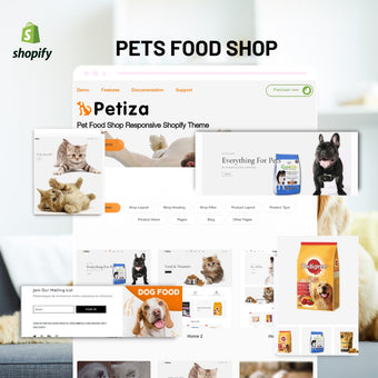 Pets Food Shop Shopify Shopping Website