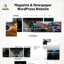 Magazine & Newspaper WordPress Responsive Website