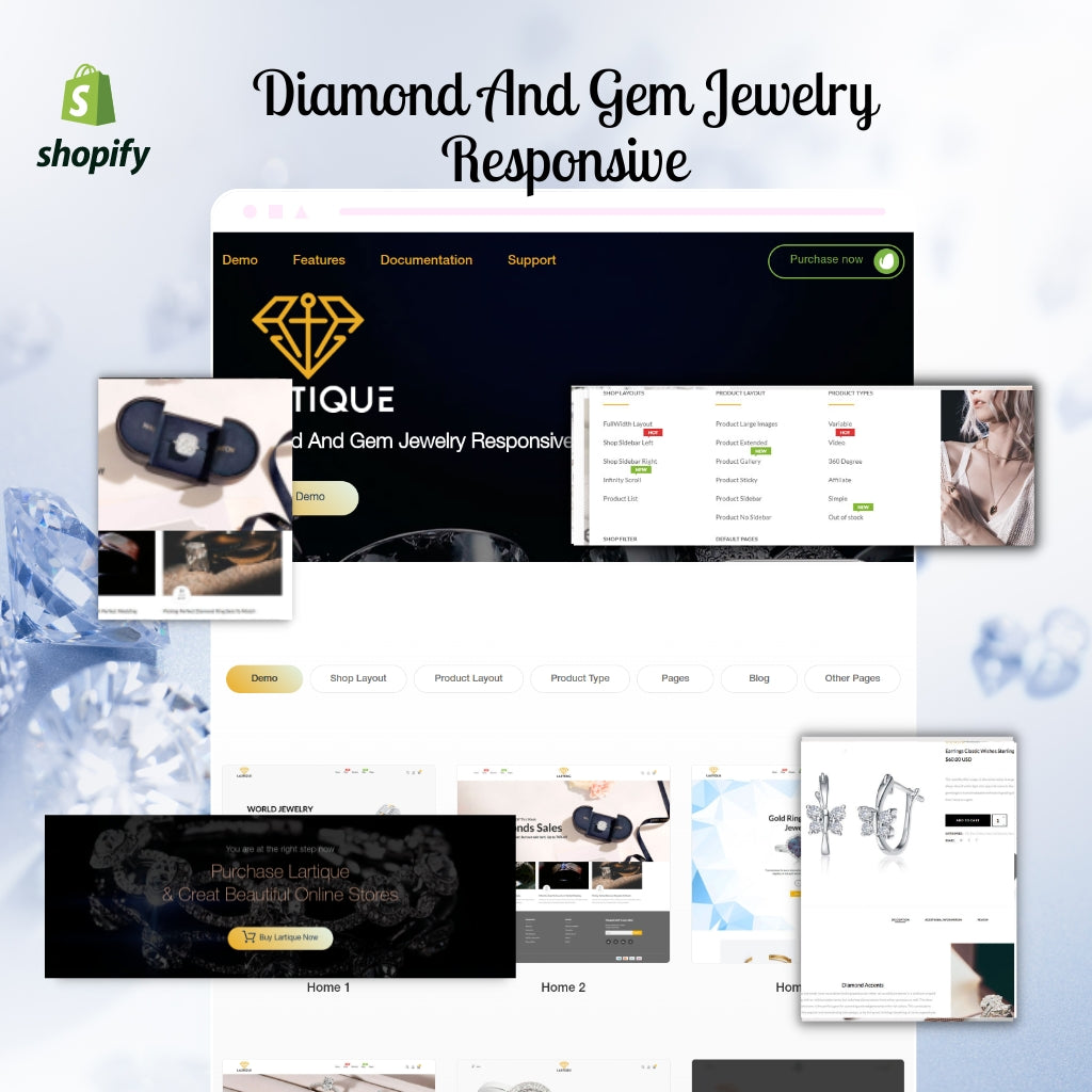 Diamond And Gem Jewelry Responsive