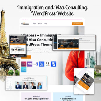 Immigration and Visa Consulting WordPress Responsive Website