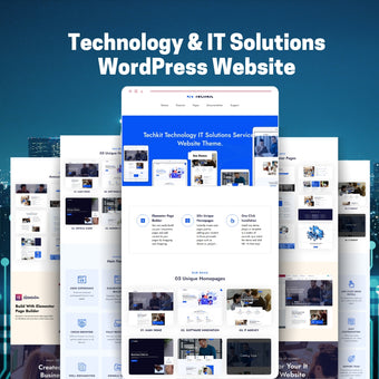 Technology & IT Solutions WordPress Website
