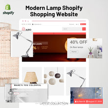 Modern Lamp  Shopify Shopping Website