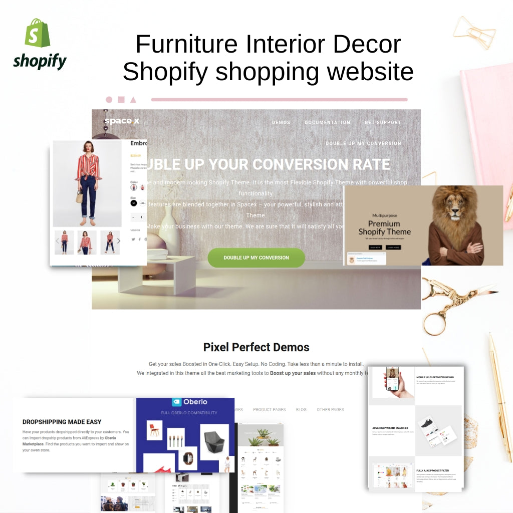 Furniture Interior Decor Shopify Shopping Website