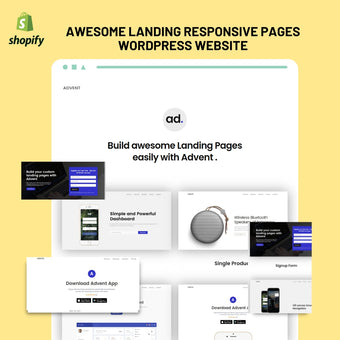 Awesome Landing Page WordPress Responsive Website