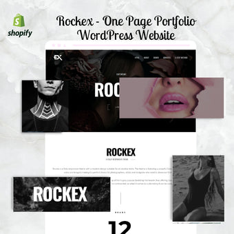 Rockex - One Page Portfolio WordPress Responsive Website