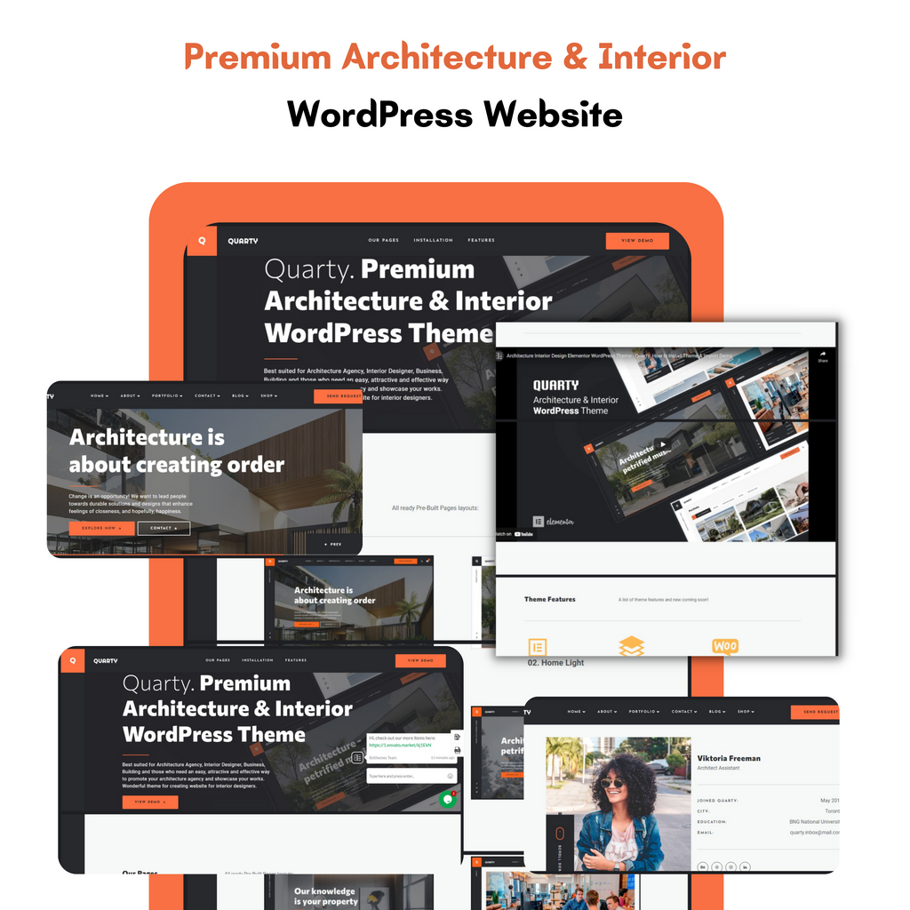 Premium Architecture & Interior WordPress Responsive Website